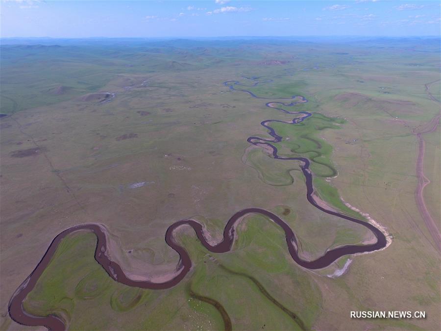 Излучины реки Моэргэлэ во Внутренней Монголии