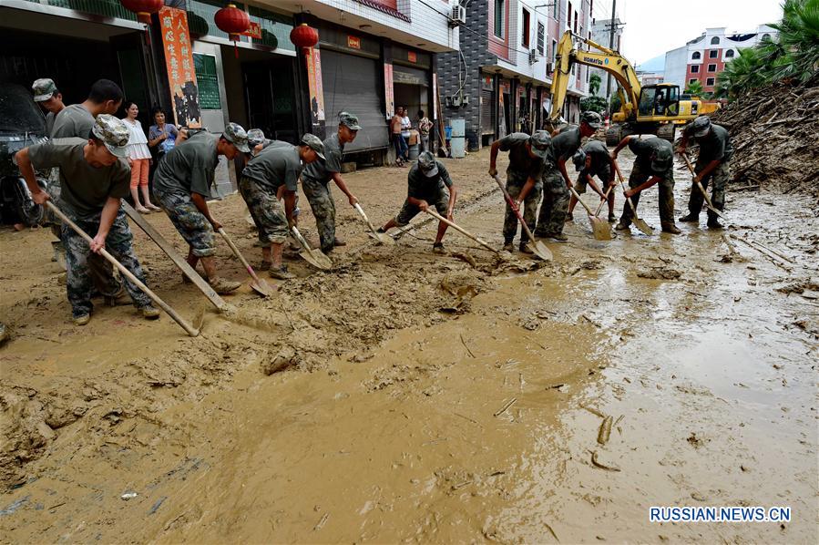 （關注臺風“尼伯特”）（1）福建閩清：洪水肆虐致10人死亡11人失蹤