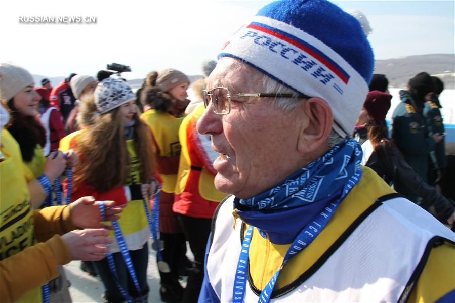 Ледовый полумарафон завершился во Владивостоке