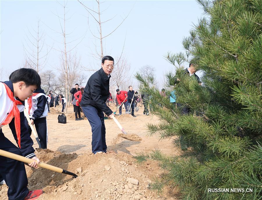 （XHDW）（9）黨和國家領導人參加首都義務植樹活動