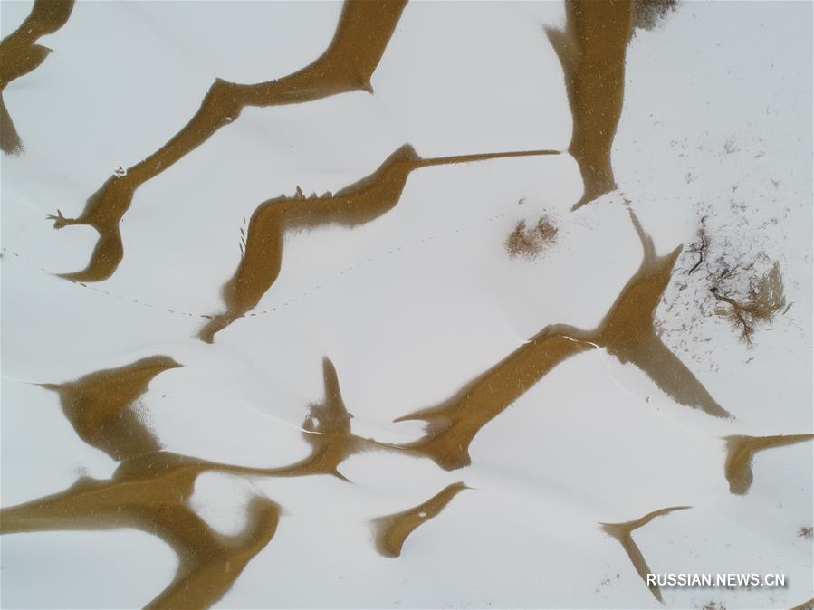 #（環(huán)境）（9）塔克拉瑪干沙漠雪景如畫