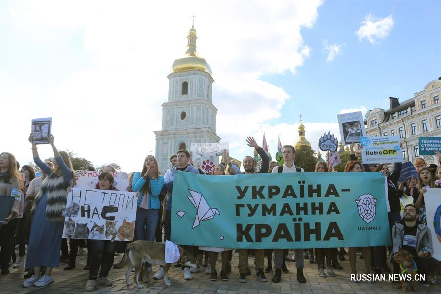 В Киеве прошел марш в защиту прав животных