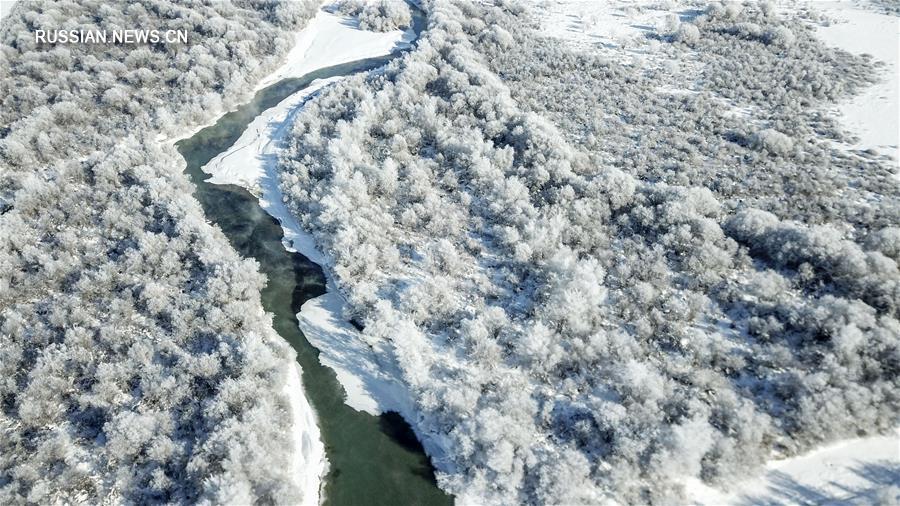 Зима в уезде Чжаосу Синьцзяна