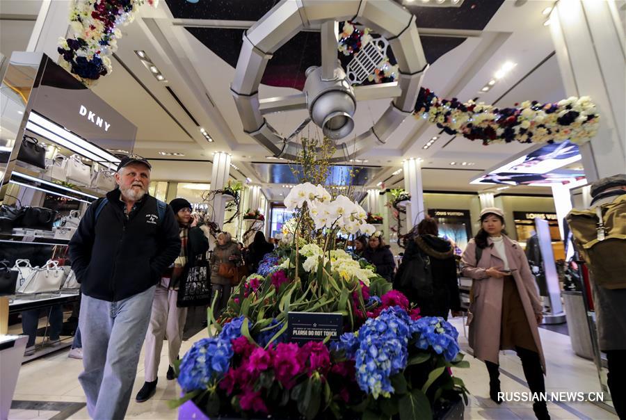 Цветочная выставка Macy's Flower Show в Нью-Йорке 