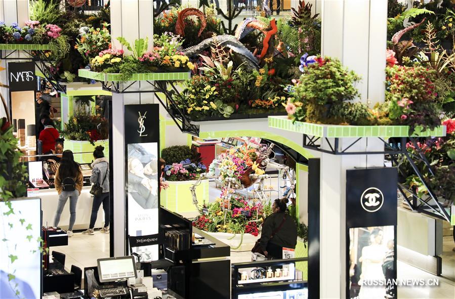 Цветочная выставка Macy's Flower Show в Нью-Йорке 