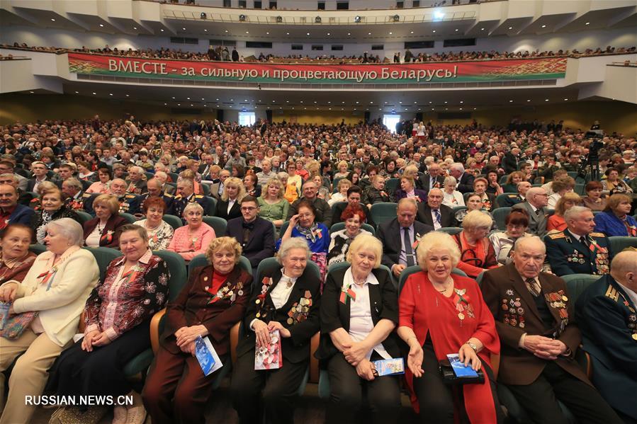 Праздничный концерт, посвященный 74-й годовщине Победы в Великой Отечественной войне, прошел в Минске