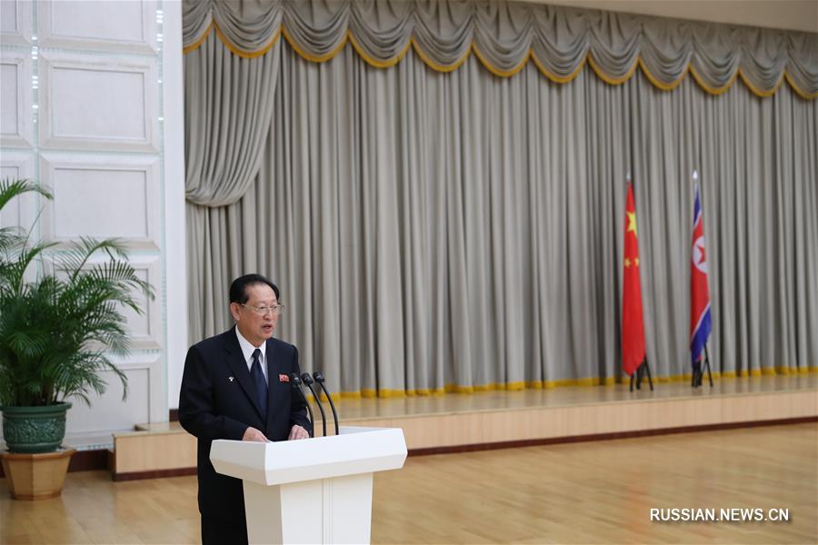 （國際）（1）朝鮮官方舉行招待會隆重慶祝朝中建交70周年