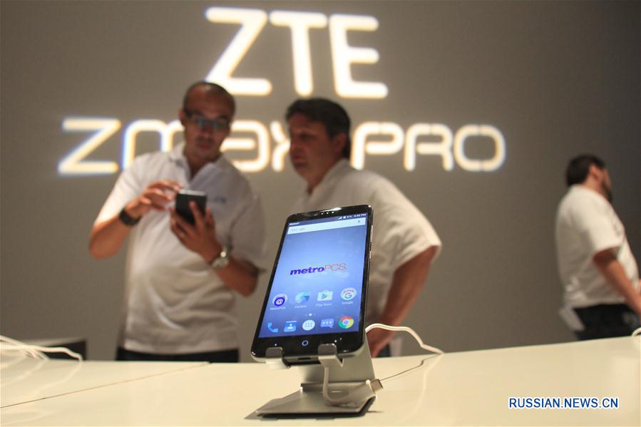 Компания ZTE представила в Нью-Йорке новый смартфон