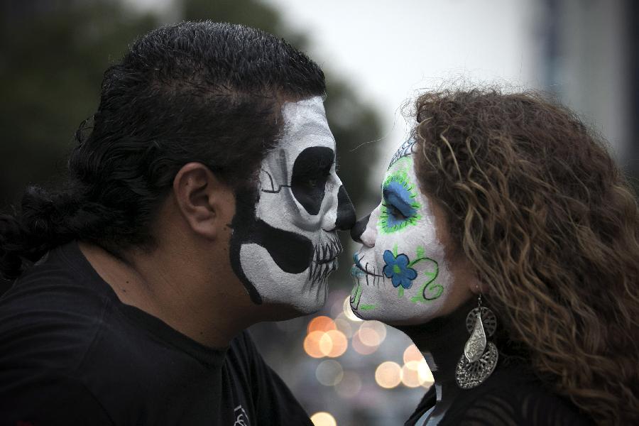 MEXICO-MEXICO CITY-DAY OF THE DEAD-PARADE