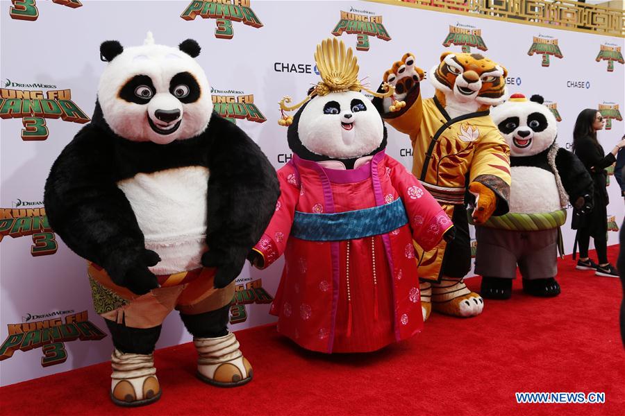 US-LOS ANGELES-KUNG FU PANDA 3-PREMIERE