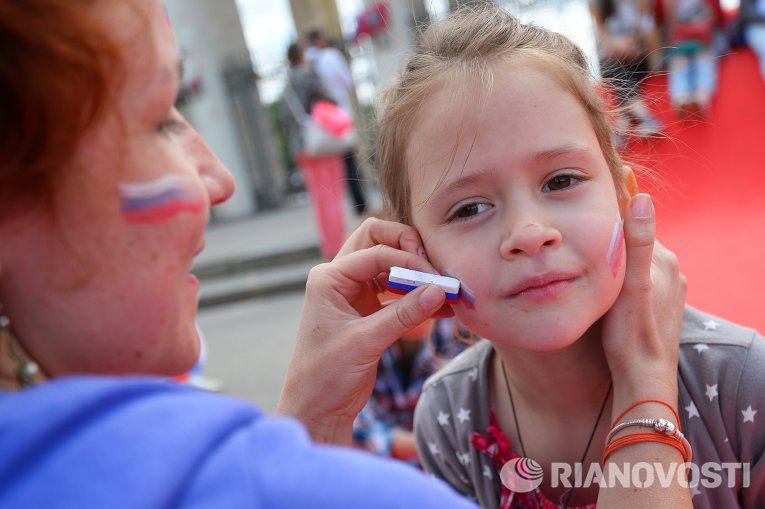 Празднование Дня России в Москве