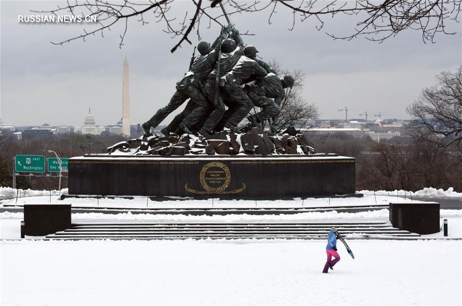 Снежная буря накрыла северо-восток США