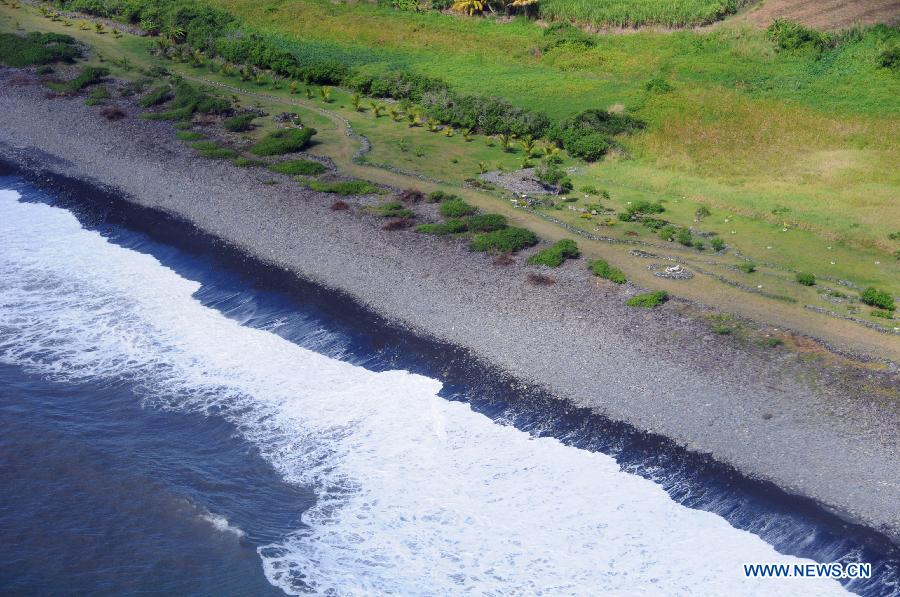 （國際）（2）航拍法屬留尼汪島飛機殘骸搜索海域