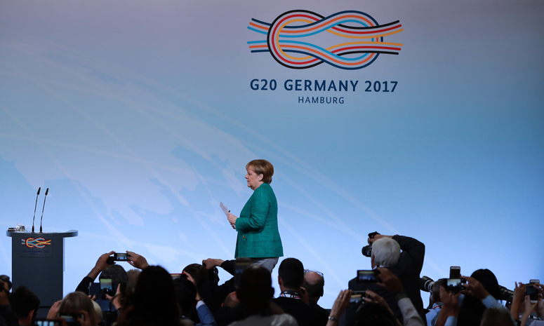 Пресс-конференция саммита G20 в Гамбурге