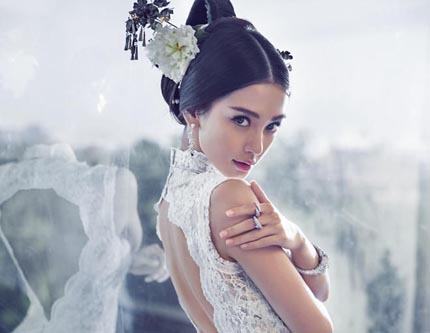 Angelababy в свадебных снимках