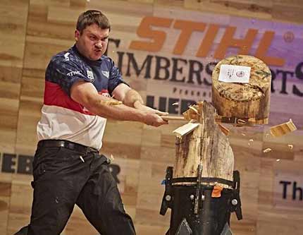 Чемпионат мира по валке деревьев Stihl Timbersports прошел в польском городе Познань