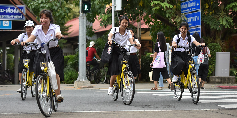 Китайская компания ofo сделает велосипеды доступными для студентов в Бангкоке