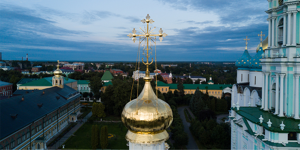 Троице-Сергиева лавра с высоты птичьего полета