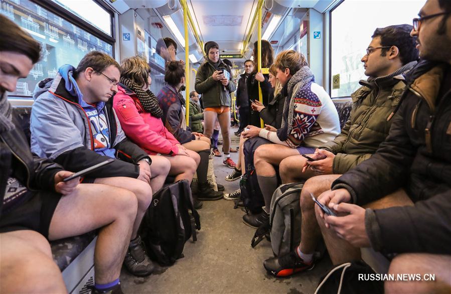 GERMANY-BERLIN-NO PANTS SUBWAY RIDE BERLIN 2017