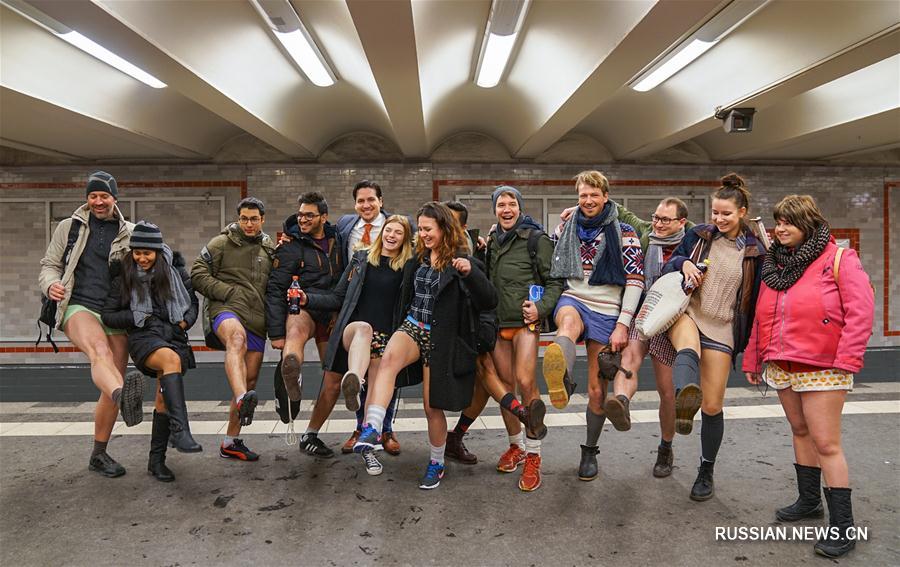 GERMANY-BERLIN-NO PANTS SUBWAY RIDE BERLIN 2017